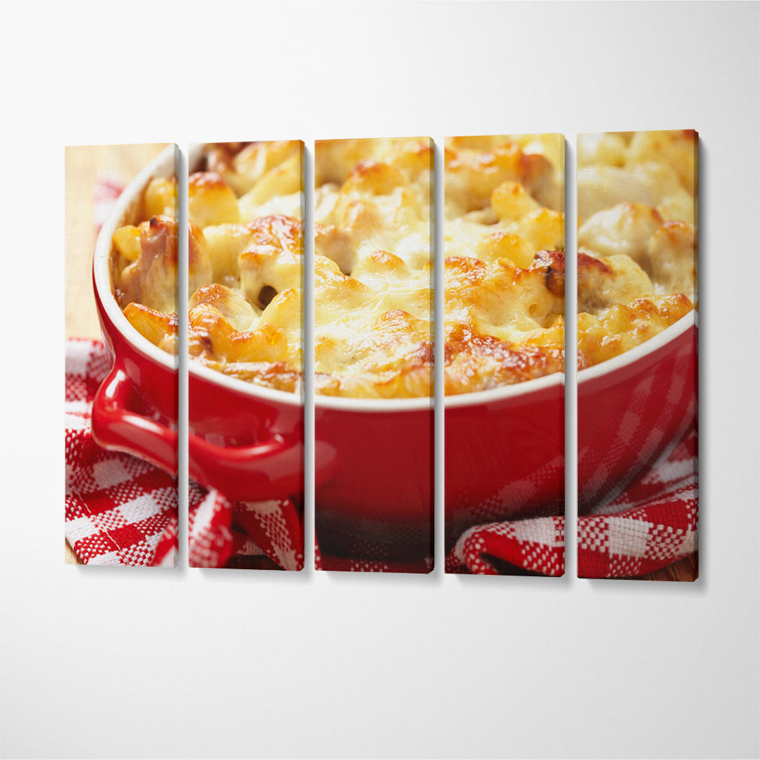 American Macaroni and Cheese Canvas Print ArtLexy 5 Panels 36"x24" inches 