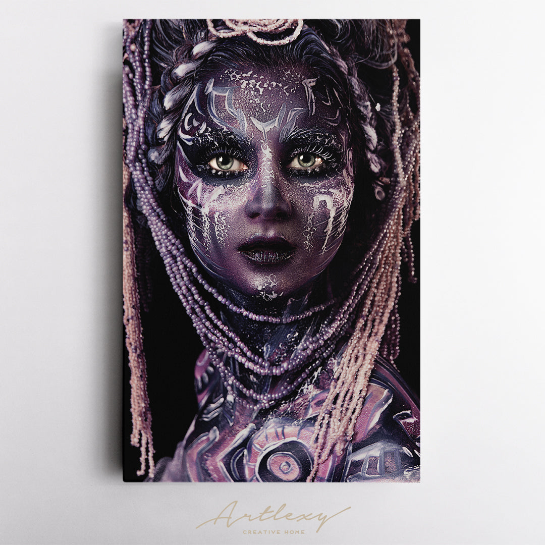 Portrait of Lovely Mystical Woman Canvas Print ArtLexy   