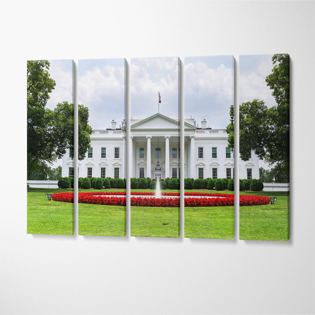 US White House Canvas Print ArtLexy 5 Panels 36"x24" inches 