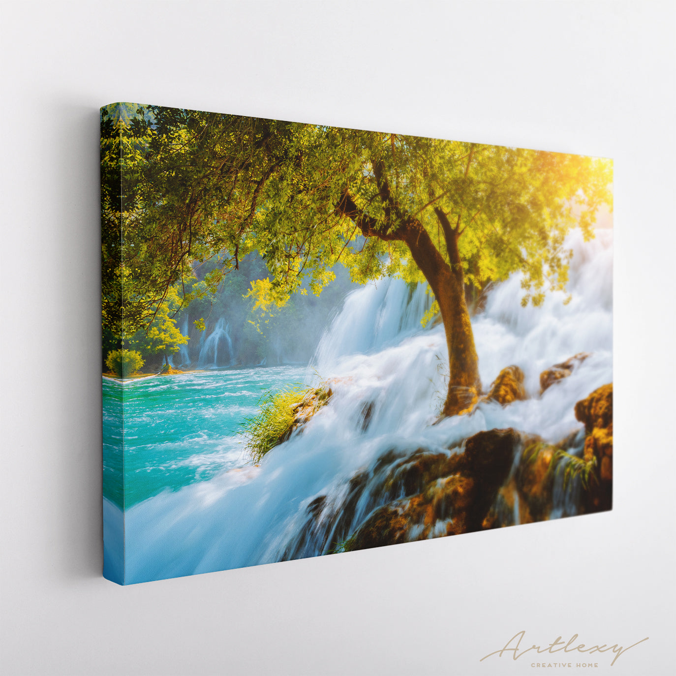 Skradinski Buk Waterfall Croatia Canvas Print ArtLexy   