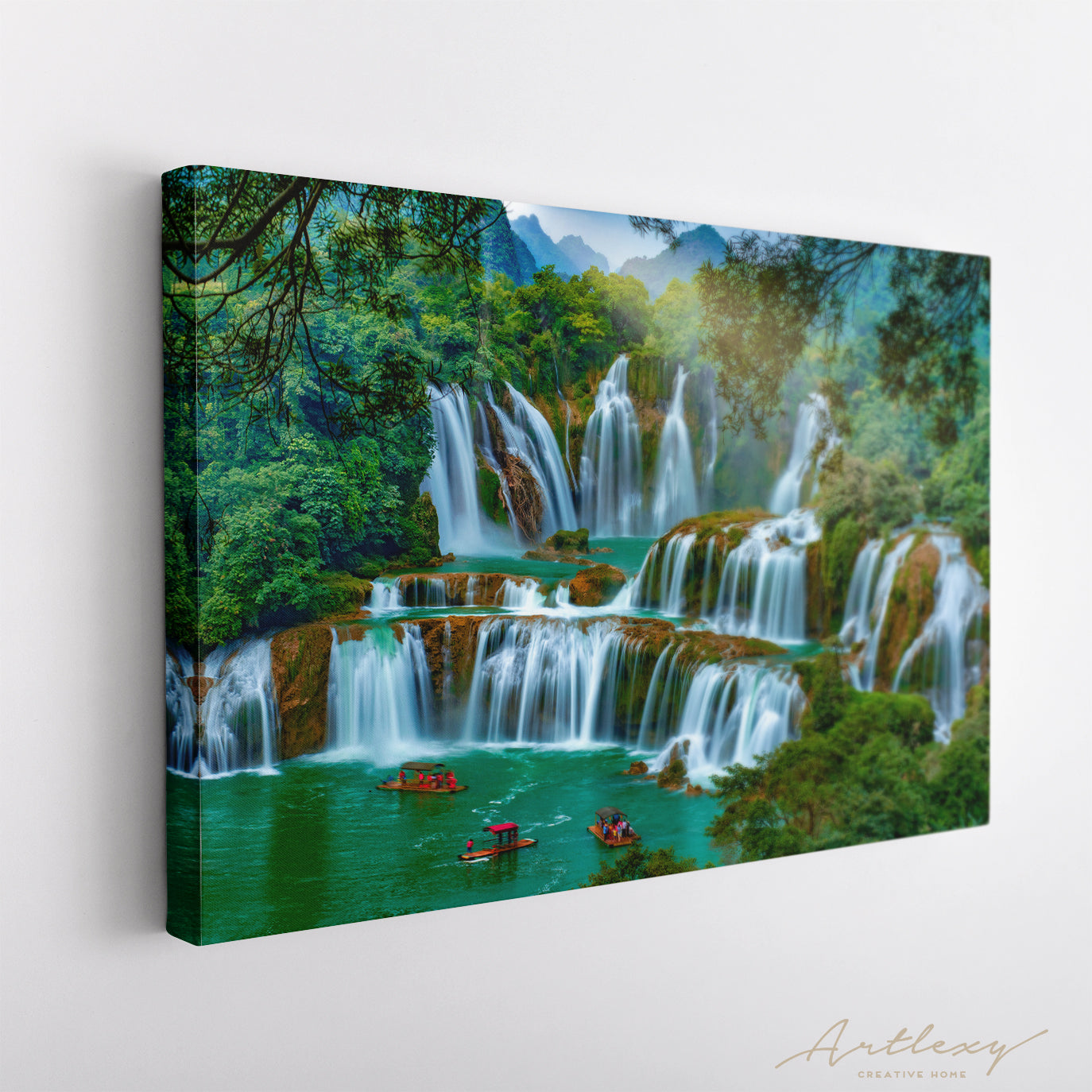 Nanning Detian Waterfall (Ban Gioc Waterfall) Vietnam Canvas Print ArtLexy   