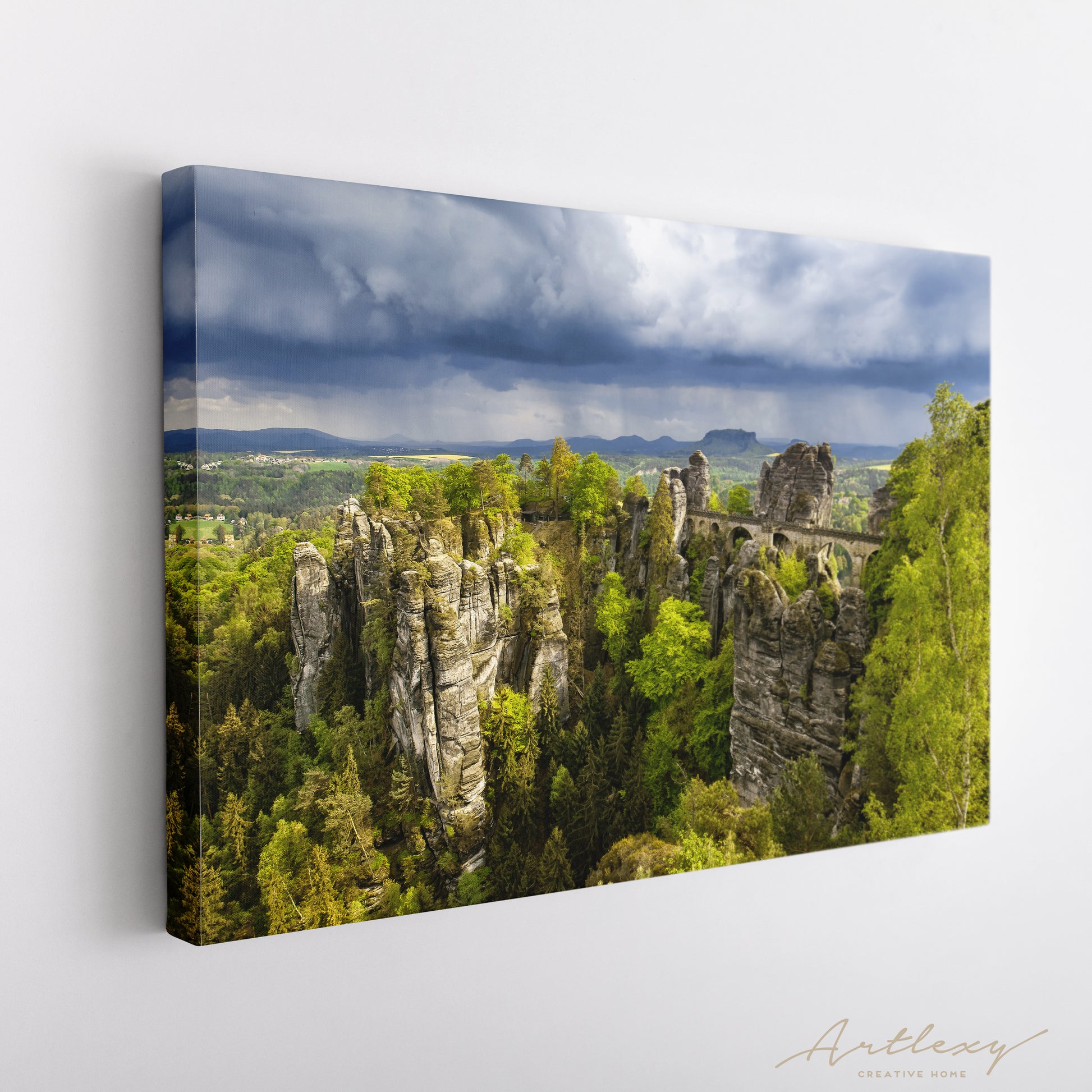 Nature Landscape with Stormy Clouds Canvas Print ArtLexy   