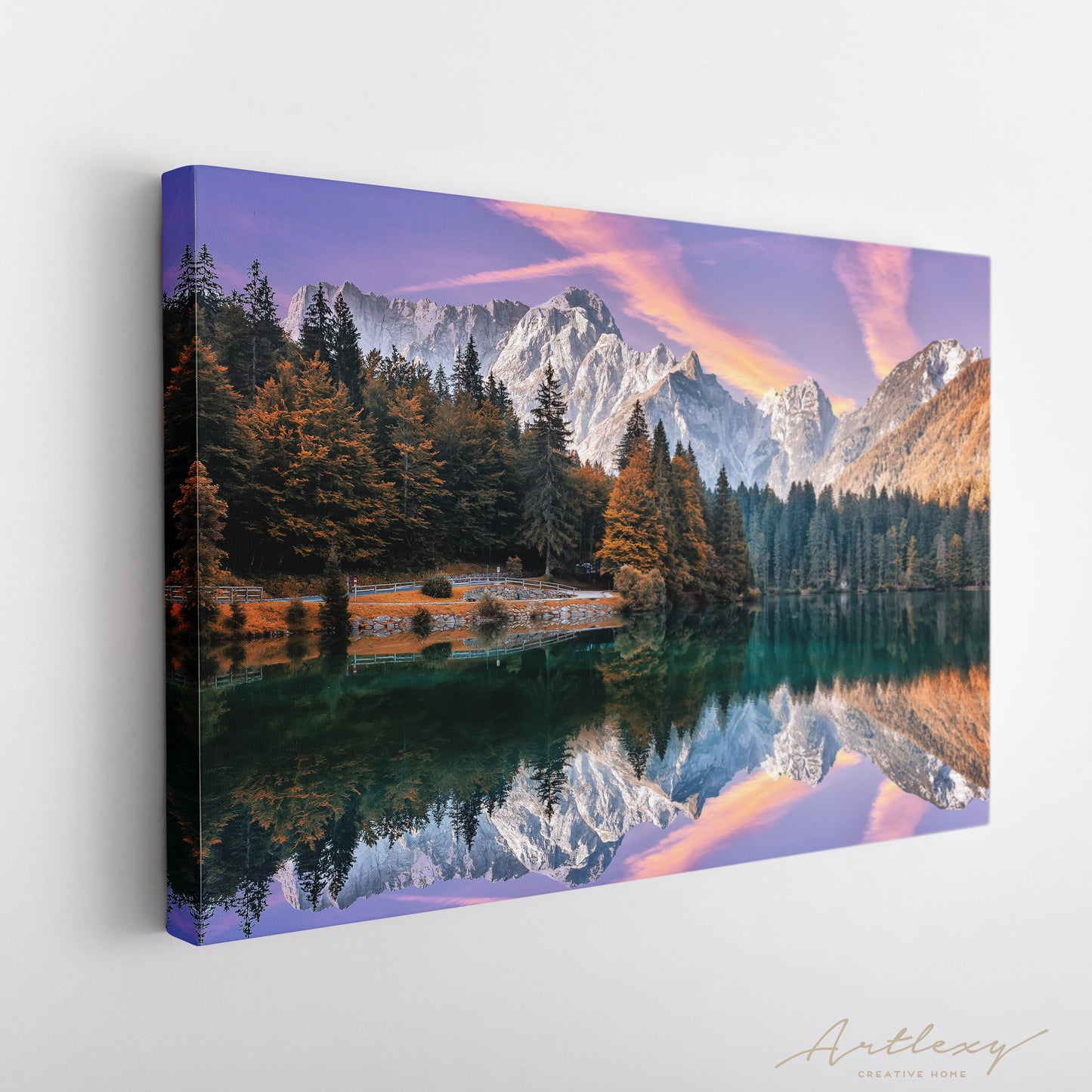 Fusine Lake Italy Canvas Print ArtLexy   