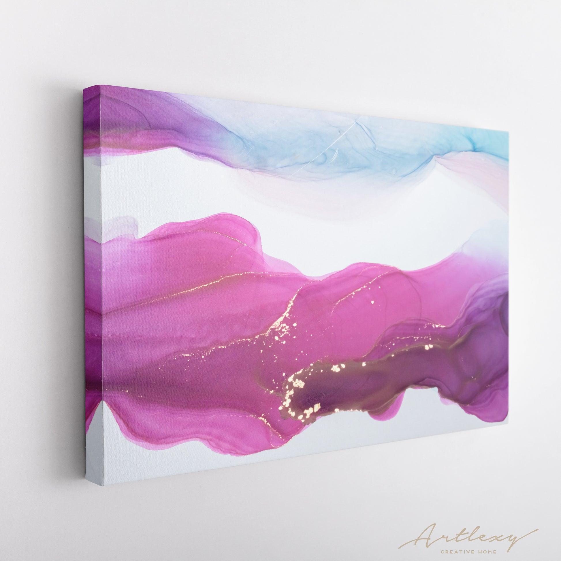 Abstract Pink Clouds Canvas Print ArtLexy   