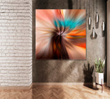 Abstract Colorful Twisted Light Fibers Canvas Print ArtLexy   