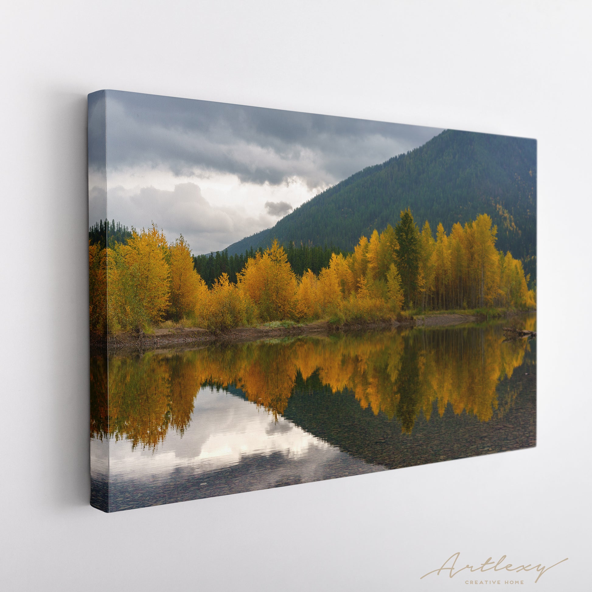 Montana Autumn Landscape Canvas Print ArtLexy   