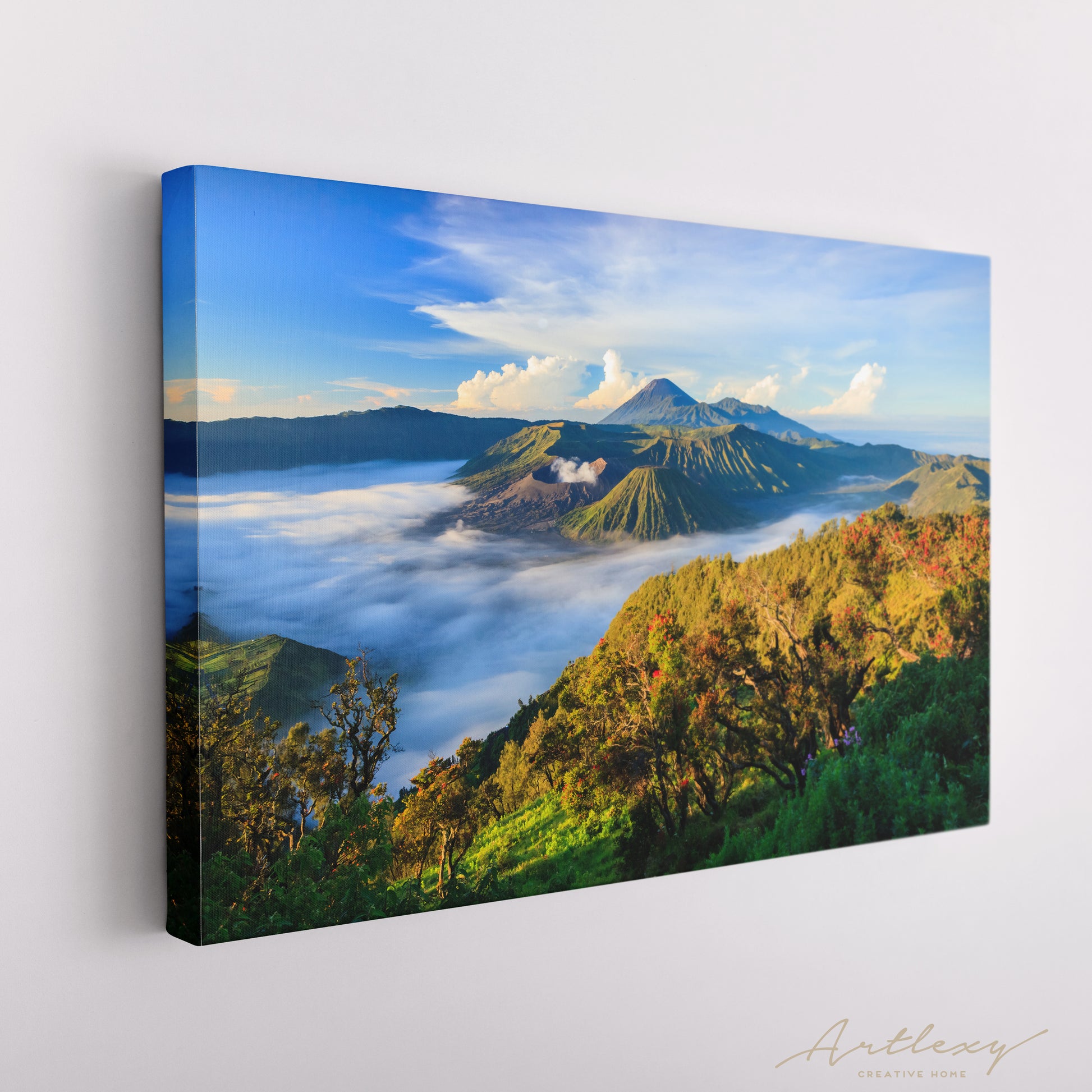 Mount Bromo Indonesia. Volcanic Landscape Canvas Print ArtLexy   