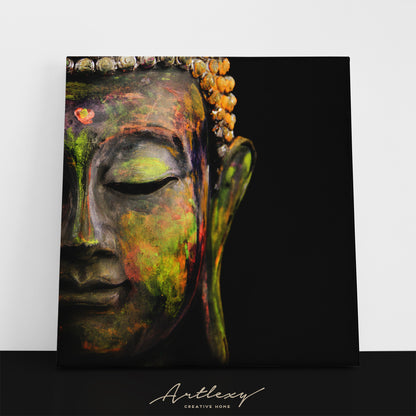 Colorful Buddha Canvas Print ArtLexy   