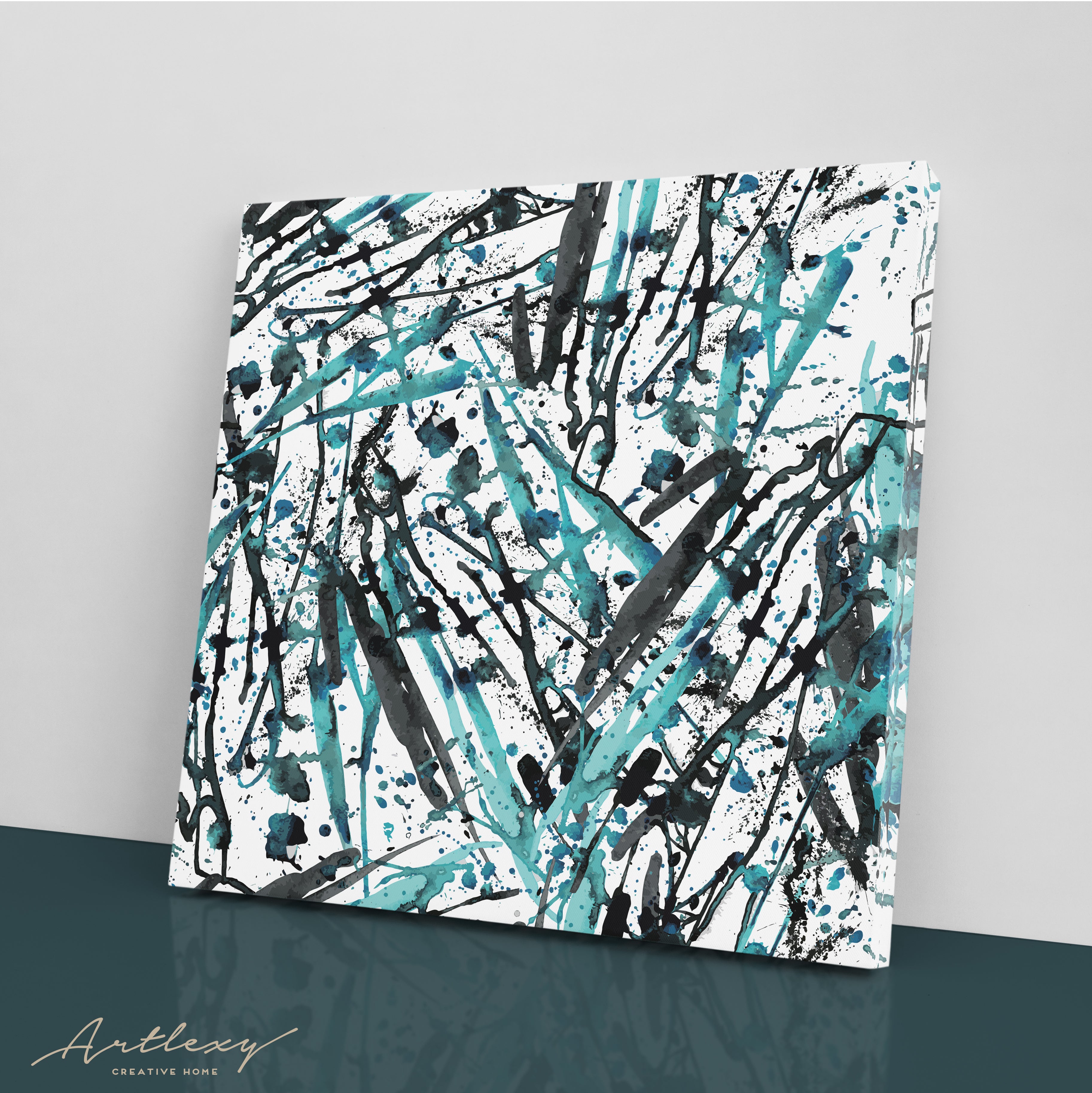 Abstract Ink Spots Canvas Print ArtLexy   