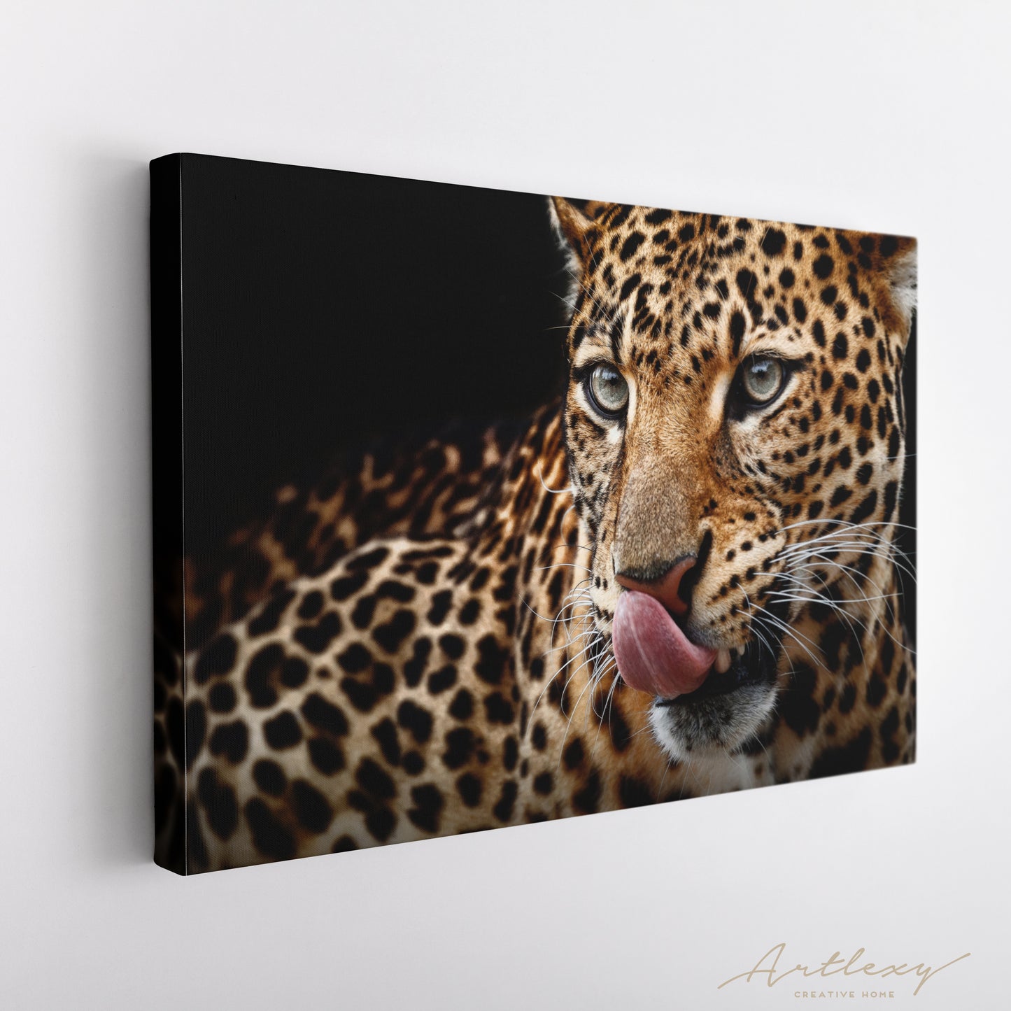 Beautiful Leopard Portrait Canvas Print ArtLexy   