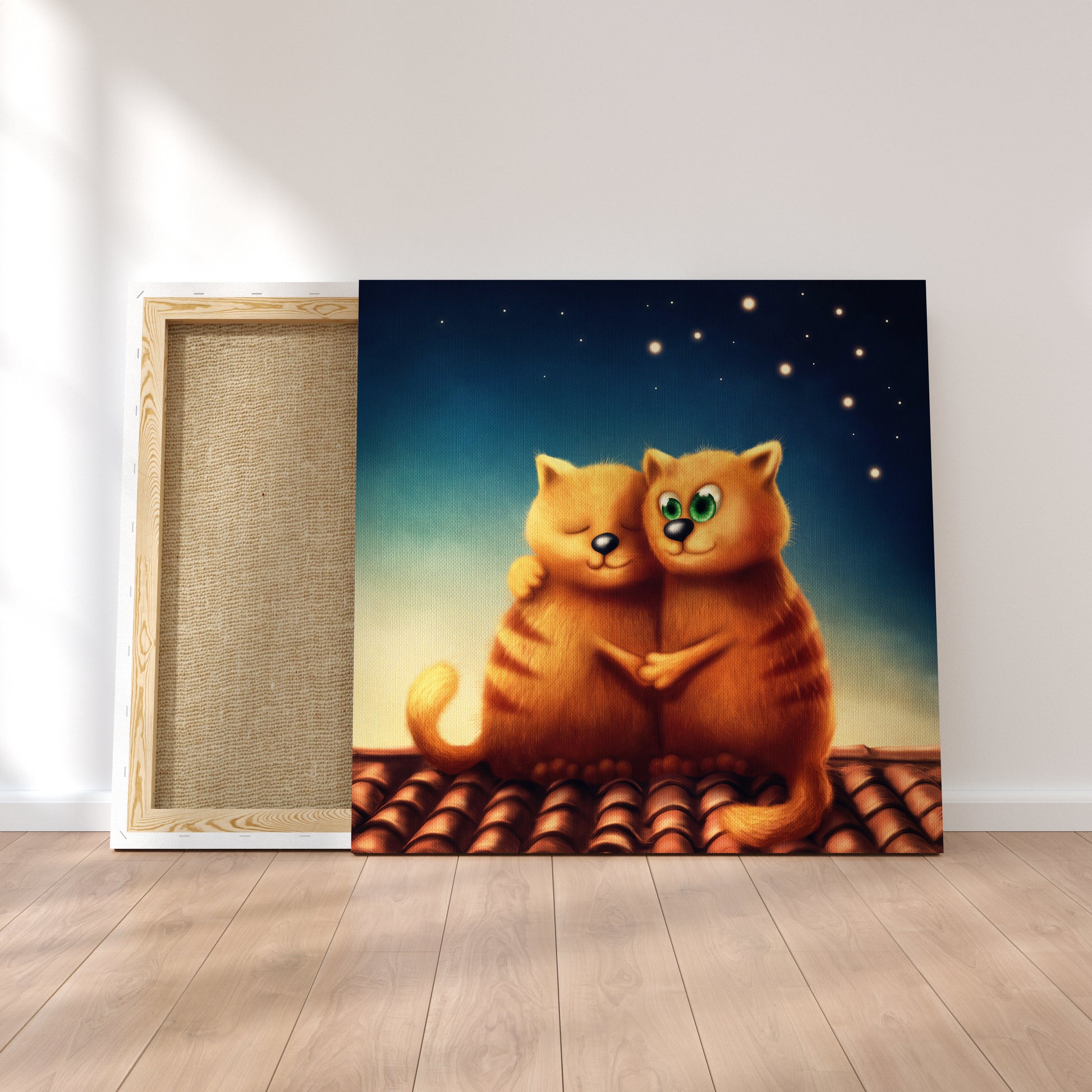 Cats in Love Canvas Print ArtLexy   