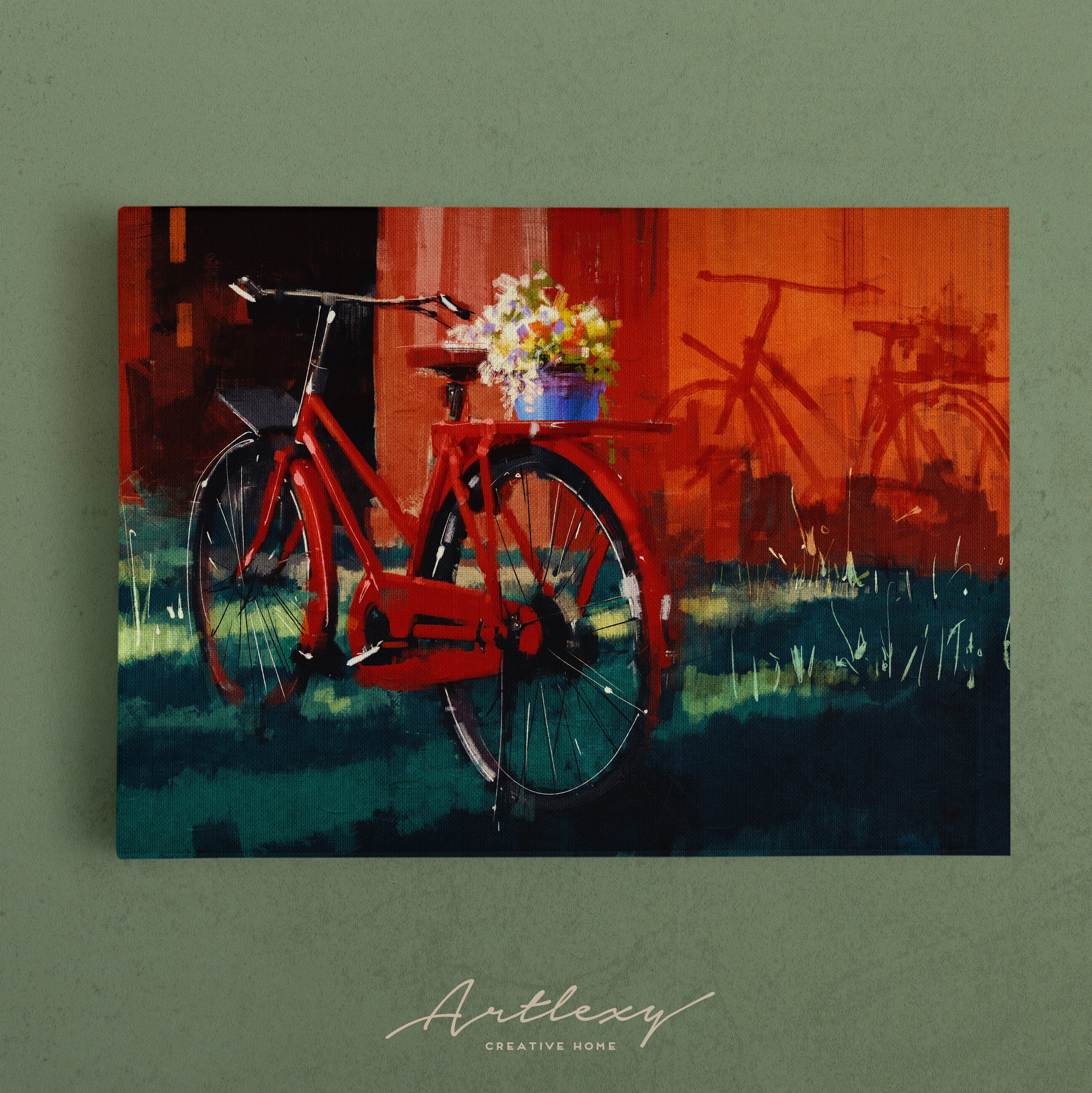 Vintage Bicycle Canvas Print ArtLexy   
